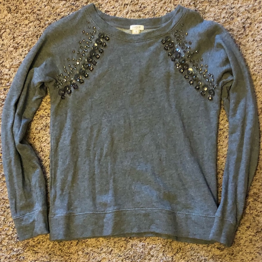 Jeweled JCrew sweater